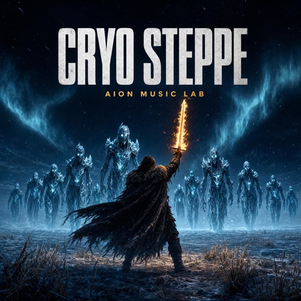 Cryo Steppe — обкладинка синглу AION Music Lab