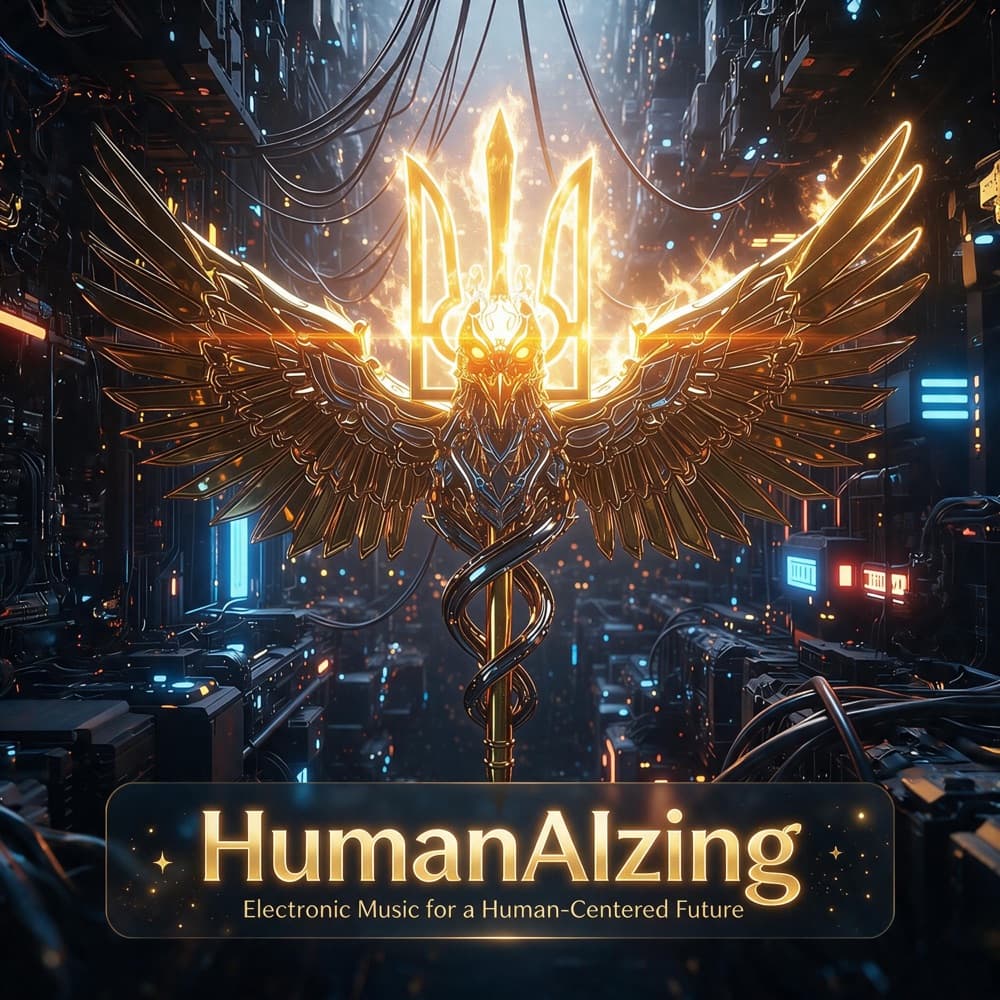 HumanAIzing — обкладинка синглу AION Music Lab